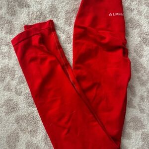 Alphalete amplify leggings red